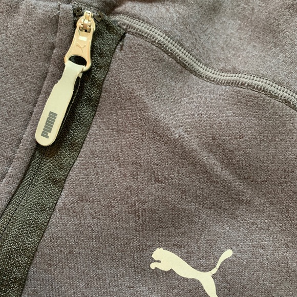 Puma asymmetrical zip front sweatshirt sz L - Picture 5 of 5